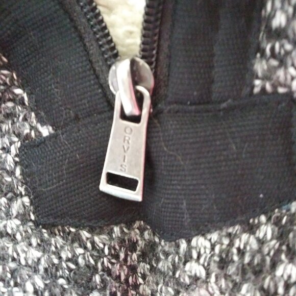 Orvis Men's Brighton 1/4 Zip Sherpa Lined Knit Pullover Heather Black Size XXL - Picture 5 of 6